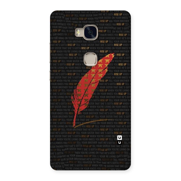 Rise Up Feather Back Case for Huawei Honor 5X