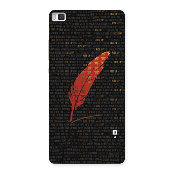 Rise Up Feather Back Case for Huawei P8