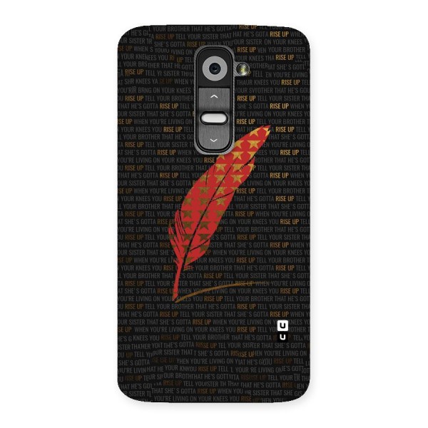 Rise Up Feather Back Case for LG G2