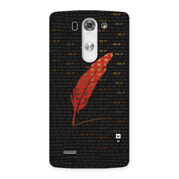 Rise Up Feather Back Case for LG G3 Beat