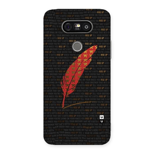 Rise Up Feather Back Case for LG G5