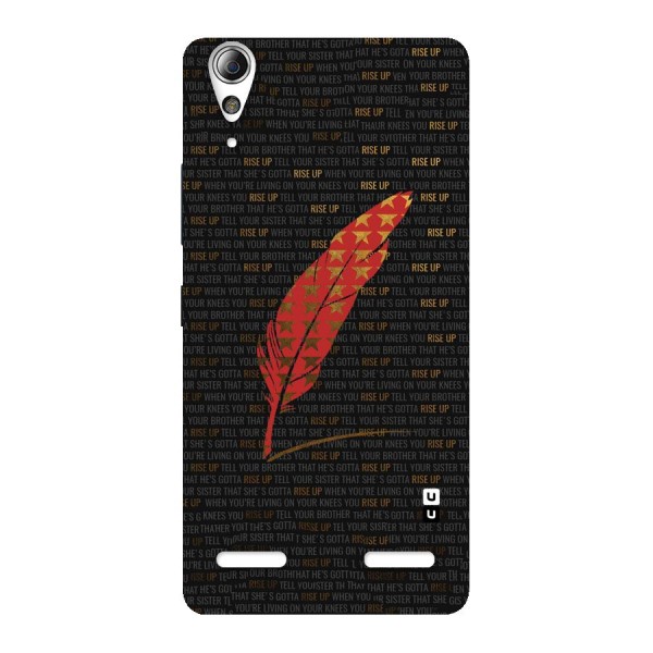 Rise Up Feather Back Case for Lenovo A6000