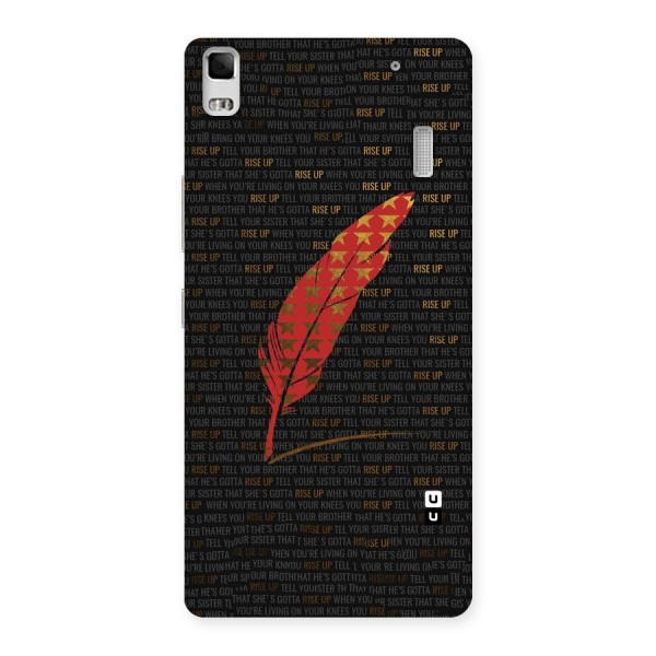 Rise Up Feather Back Case for Lenovo A7000