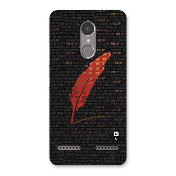 Rise Up Feather Back Case for Lenovo K6 Power