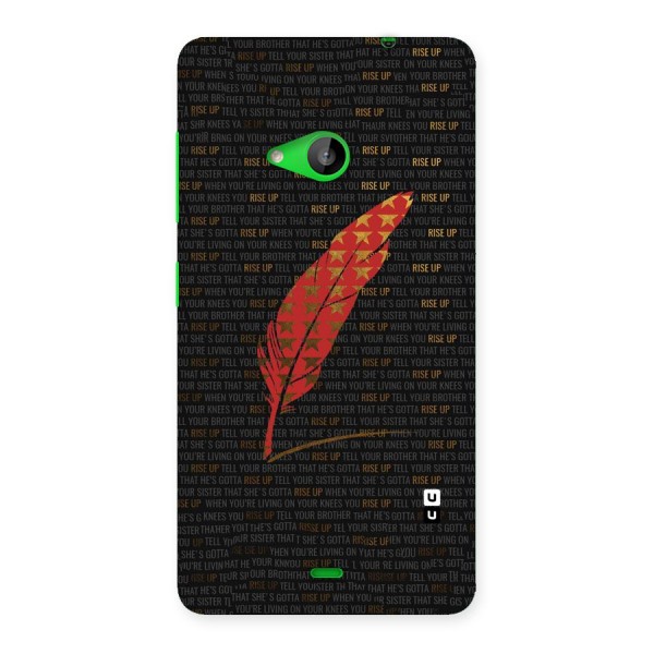 Rise Up Feather Back Case for Lumia 535
