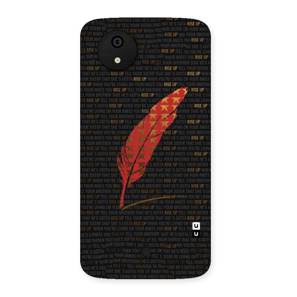 Rise Up Feather Back Case for Micromax Canvas A1