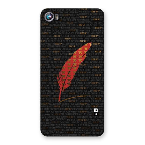 Rise Up Feather Back Case for Micromax Canvas Fire 4 A107