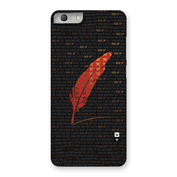 Rise Up Feather Back Case for Micromax Canvas Knight 2