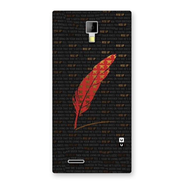 Rise Up Feather Back Case for Micromax Canvas Xpress A99