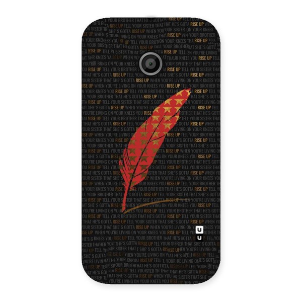 Rise Up Feather Back Case for Moto E