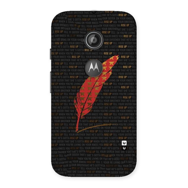 Rise Up Feather Back Case for Moto E 2nd Gen