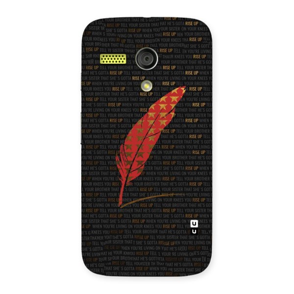 Rise Up Feather Back Case for Moto G