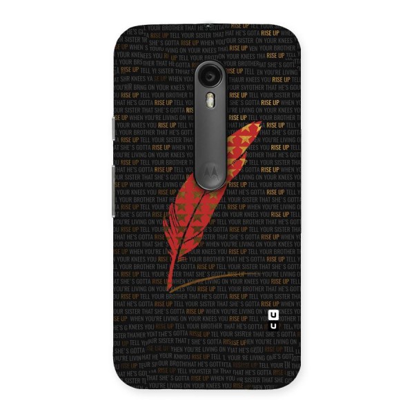 Rise Up Feather Back Case for Moto G3