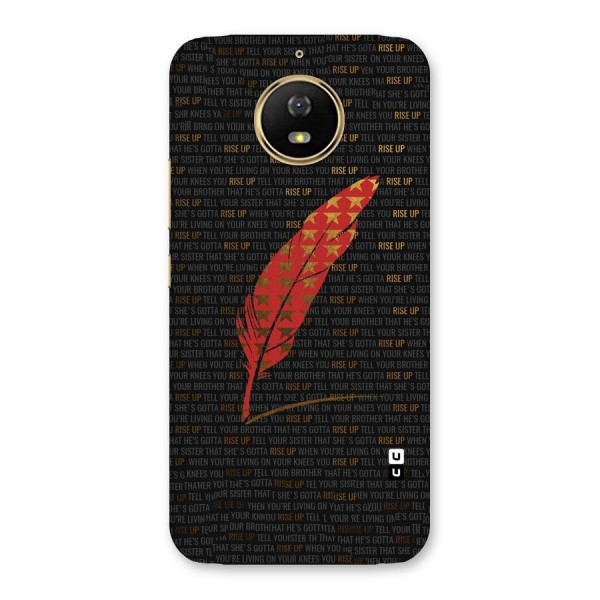 Rise Up Feather Back Case for Moto G5s