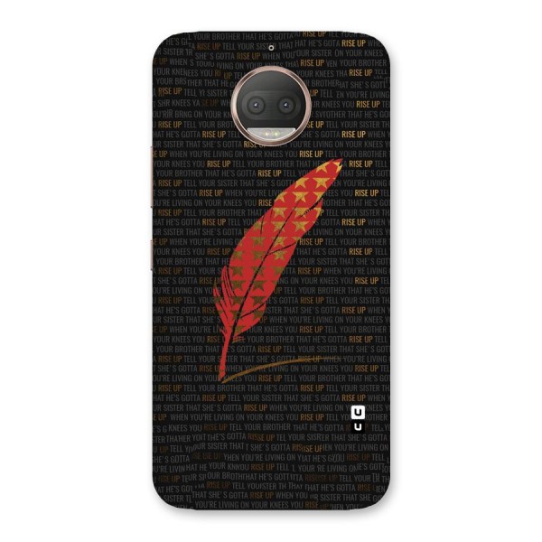 Rise Up Feather Back Case for Moto G5s Plus