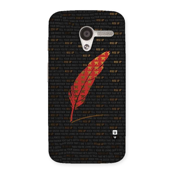 Rise Up Feather Back Case for Moto X