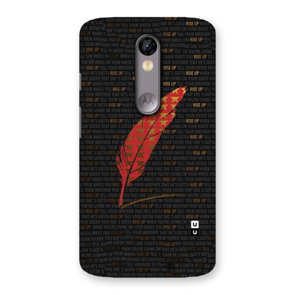 Rise Up Feather Back Case for Moto X Force