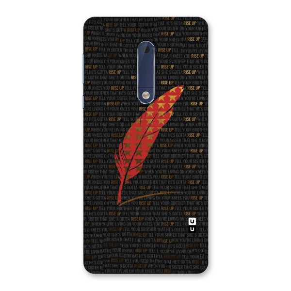 Rise Up Feather Back Case for Nokia 5