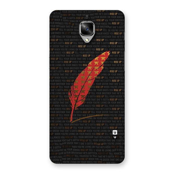 Rise Up Feather Back Case for OnePlus 3