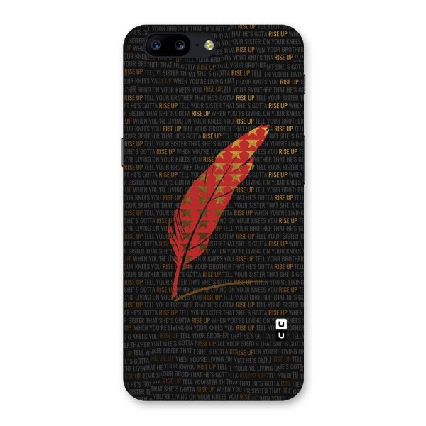 Rise Up Feather Back Case for OnePlus 5