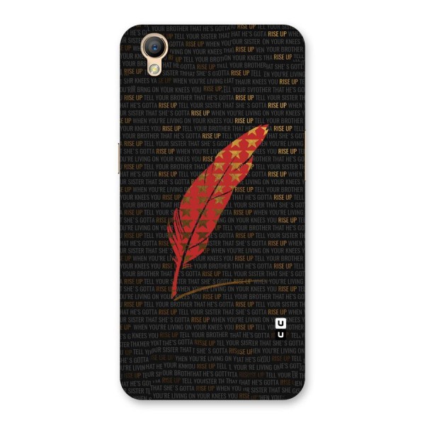 Rise Up Feather Back Case for Oppo A37