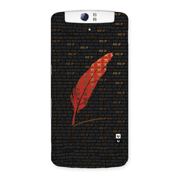 Rise Up Feather Back Case for Oppo N1
