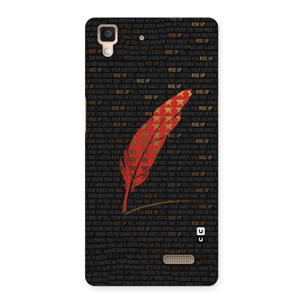 Rise Up Feather Back Case for Oppo R7