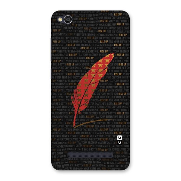 Rise Up Feather Back Case for Redmi 4A
