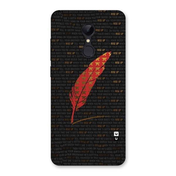 Rise Up Feather Back Case for Redmi 5