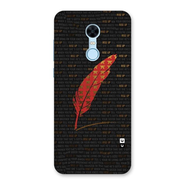 Rise Up Feather Back Case for Redmi Note 5