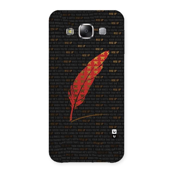 Rise Up Feather Back Case for Samsung Galaxy E5