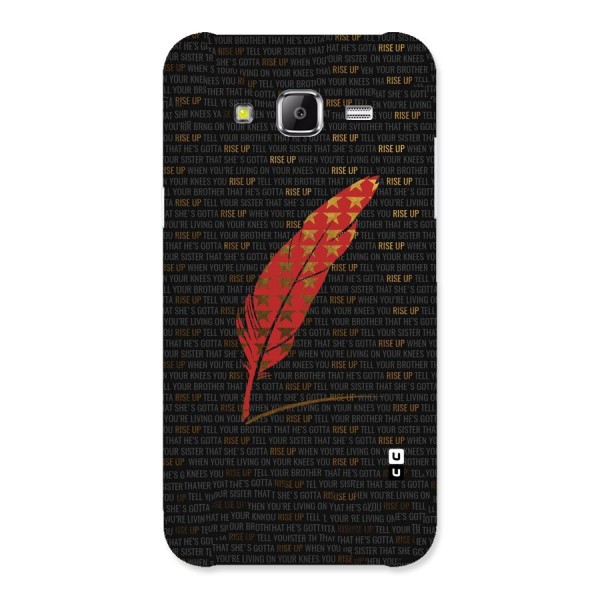 Rise Up Feather Back Case for Samsung Galaxy J2 Prime