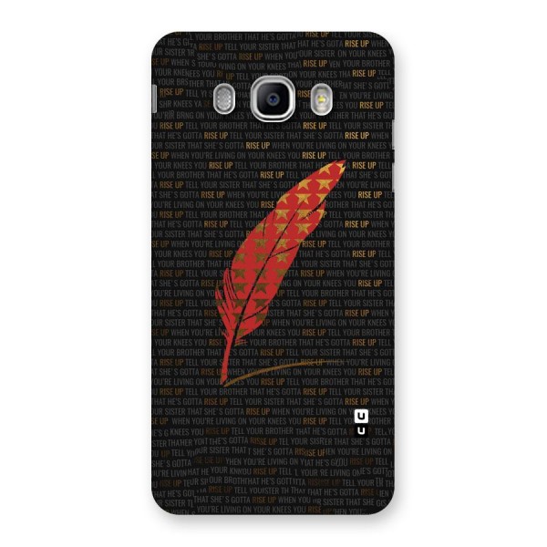 Rise Up Feather Back Case for Samsung Galaxy J5 2016