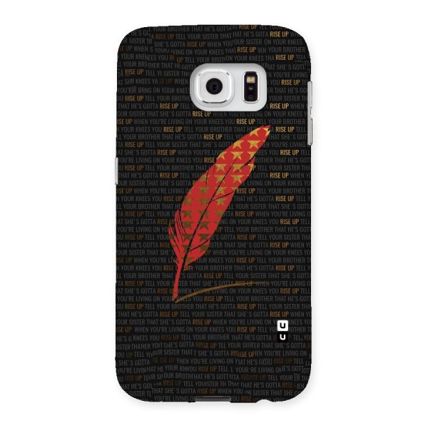 Rise Up Feather Back Case for Samsung Galaxy S6