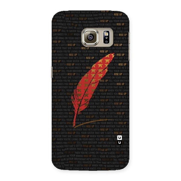Rise Up Feather Back Case for Samsung Galaxy S6 Edge Plus
