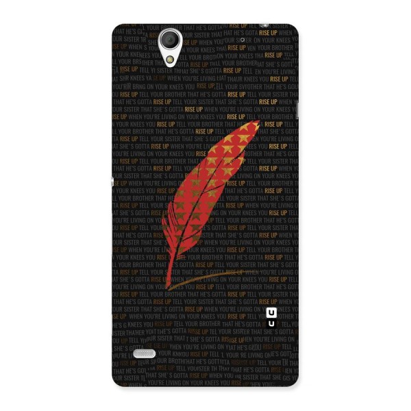 Rise Up Feather Back Case for Sony Xperia C4
