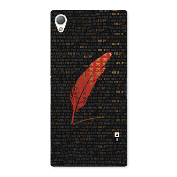 Rise Up Feather Back Case for Sony Xperia Z3