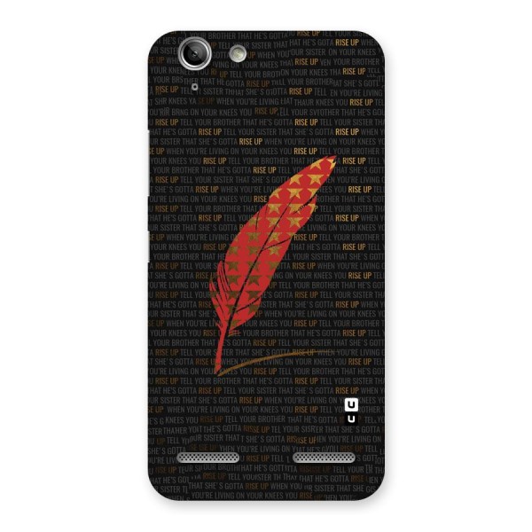 Rise Up Feather Back Case for Vibe K5