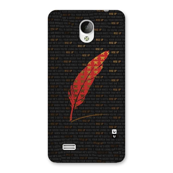 Rise Up Feather Back Case for Vivo Y21