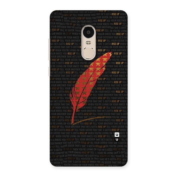 Rise Up Feather Back Case for Xiaomi Redmi Note 4