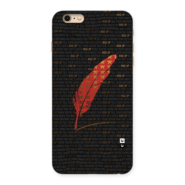 Rise Up Feather Back Case for iPhone 6 Plus 6S Plus