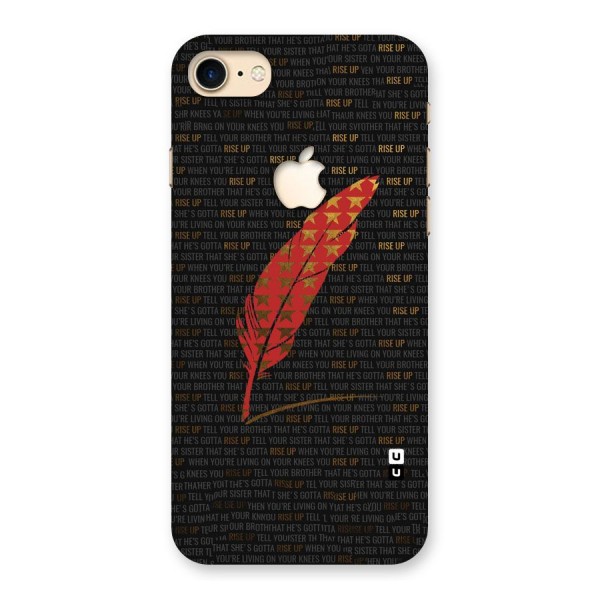 Rise Up Feather Back Case for iPhone 7 Apple Cut