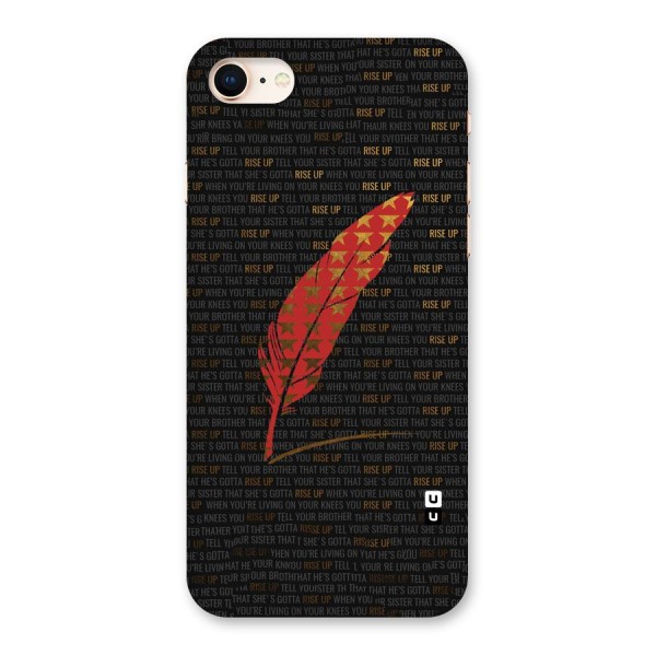 Rise Up Feather Back Case for iPhone 8