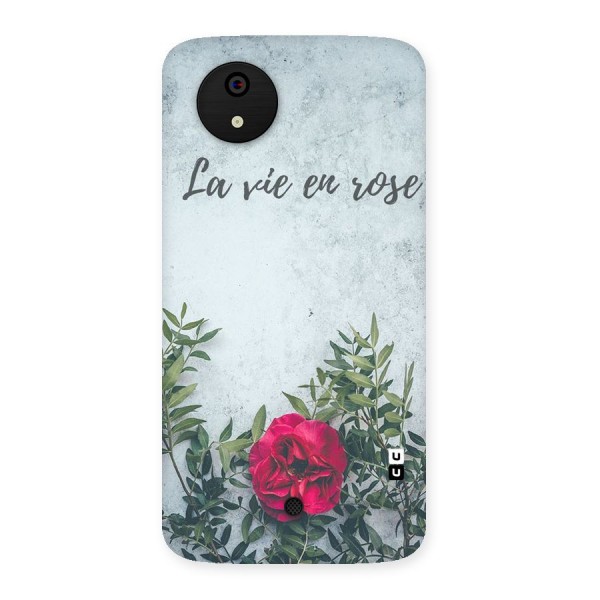 Rose Life Back Case for Micromax Canvas A1