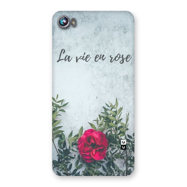 Rose Life Back Case for Micromax Canvas Fire 4 A107