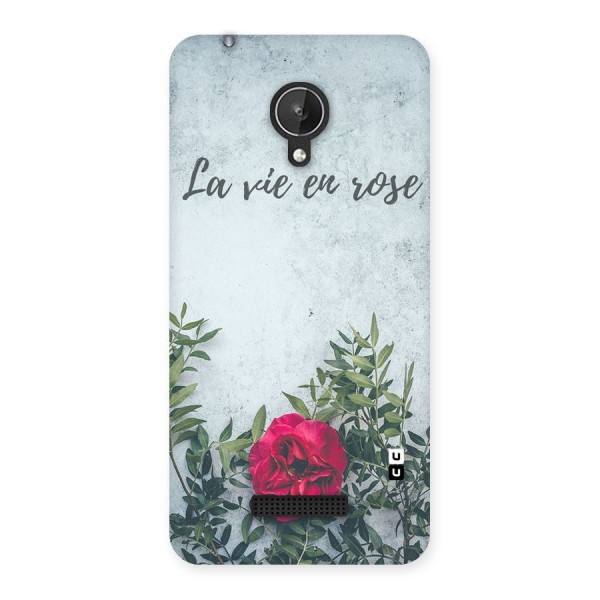 Rose Life Back Case for Micromax Canvas Spark Q380