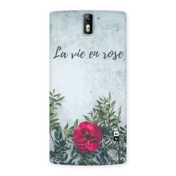 Rose Life Back Case for One Plus One