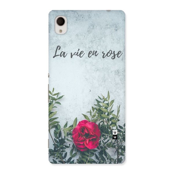 Rose Life Back Case for Sony Xperia M4