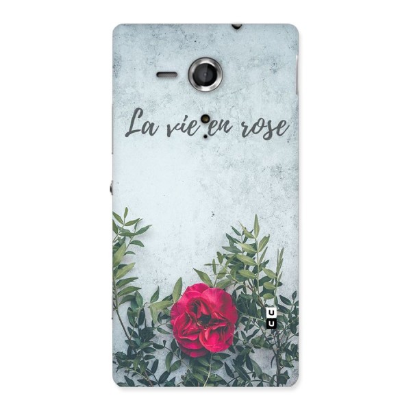 Rose Life Back Case for Sony Xperia SP