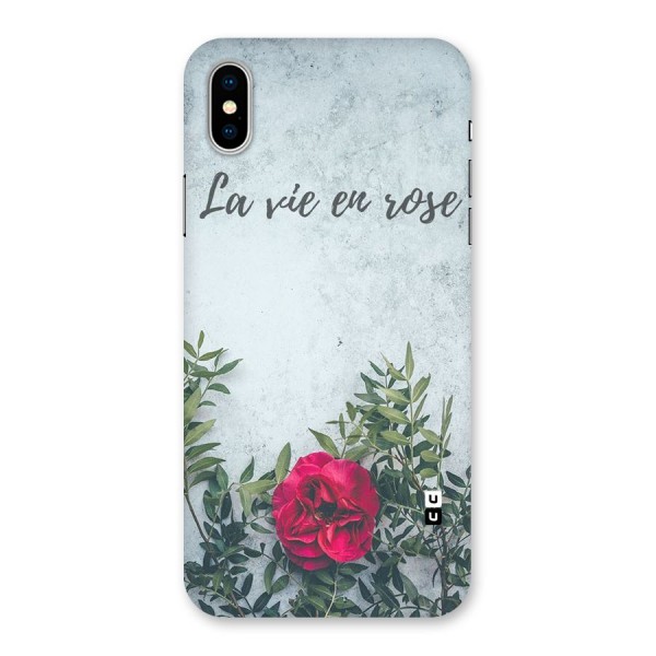 Rose Life Back Case for iPhone X
